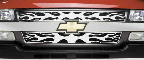 Putco 01-02 Chevrolet Silverado HD Flaming Inferno Stainless Steel Grille