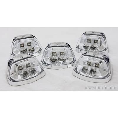Putco 94-98 RAM - Clear - 5pc Kit (Amber) LED Roof Lamps (Replacement)