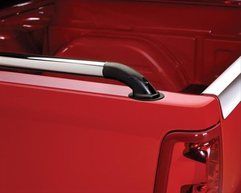 Putco 14-18 Chevy Silverado LD - 6.5ft Bed Locker Side Rails - Black Powder Coated