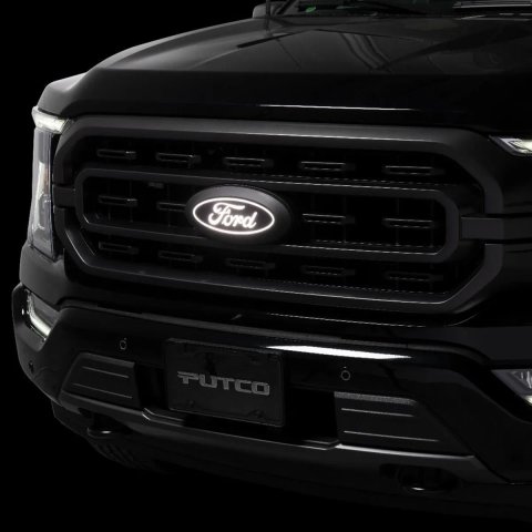 Putco 18-20 Ford F-150 Front Luminix Ford LED Emblem - Fits Honeycomb Grille