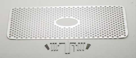 Putco 99-04 Ford SuperDuty w/ Logo CutOut (Does not Include Side Vents) Punch SS Grilles
