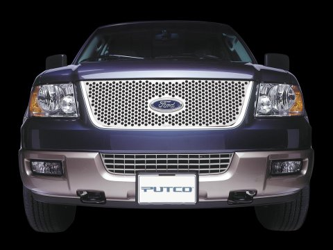 Putco 09-12 Ford F-150 (Lariat & King Ranch Only) 6pc Grille Punch Stainless Steel Grilles