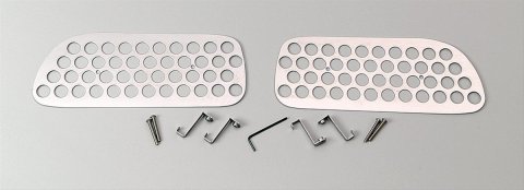 Putco 99-04 Ford SuperDuty - Side Vents Only Punch Stainless Steel Grilles