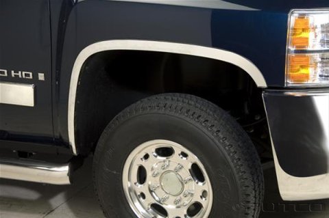 Putco 07-14 Chevrolet Silverado 2500HD - Full (Does not Fit Dually) Stainless Steel Fender Trim