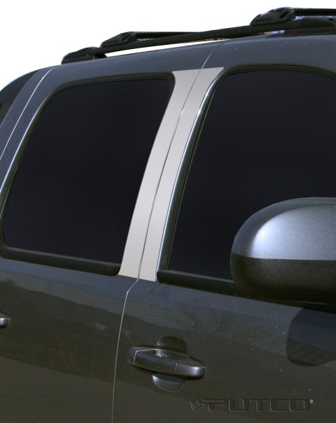Putco 07-13 Chevy Avalanche - 4pcs Stainless Steel Pillar Posts Classic