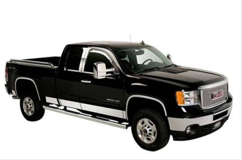 Putco 14-18 Chevy Silverado LD - Crew Cab - 5.5in Bed - 10pcs Stainless Steel Rocker Panels