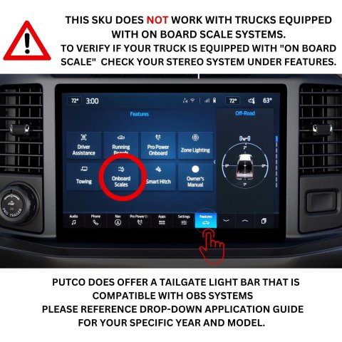 Putco 19-22 Ford Ranger 48in Red Light Blade Direct Fit Kit Red / White