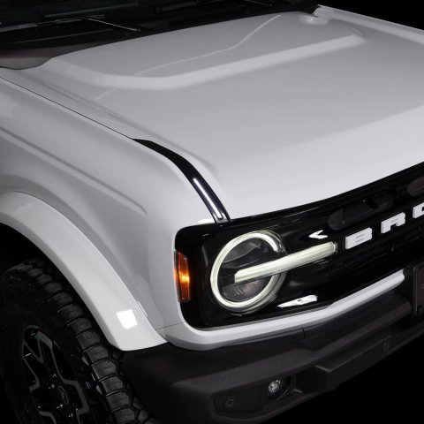 Putco 22-24 Ford Bronco Luminix DRL LED Light Hood Limb Riser (Factory Hood Side Hinge Replacements)