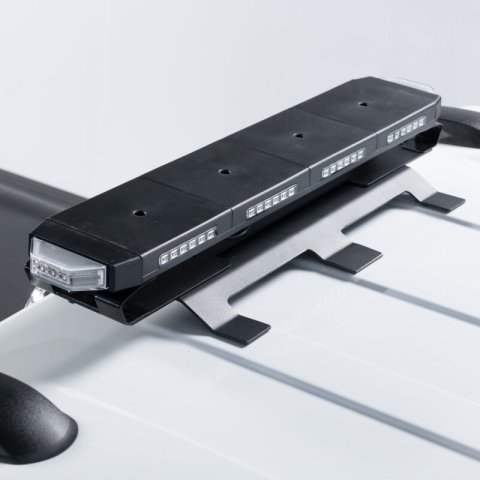 Putco 24In Universal 24In Tri Color Hornet Light (Amber/Blue/White) - LED Stealth Rooftop Strobe Bar