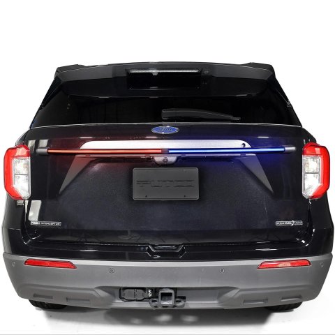 Putco 18In Red / White w/ 64 Strobe Patterns & White Over-Ride Light Bars E-Blades