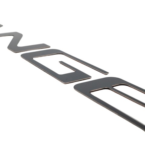 Putco Ford Ranger (Flat Cut) Tailgate - Black Platinum Stainless