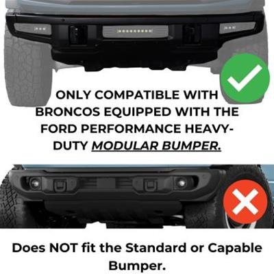 Putco 2021+ Ford Bronco Single Hoop Grille Guard