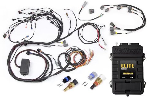 Haltech Elite 2500 Terminated Engine Harness ECU Kit w/Late Ignition