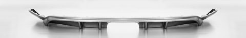 Remus 2013 Seat Leon (Excl Facelift Models) Center Exit Carbon Optic Rear Diffuser (Excl ACT Models)