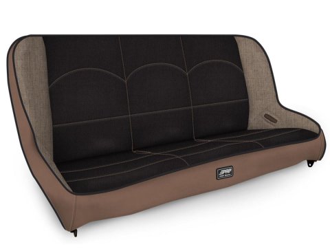 PRP Jeep CJ7/YJ Low Back Rear Bench - Tan / Black