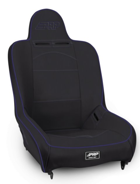 PRP Premier High Back Suspension Seat- Black/Purple Vinyl