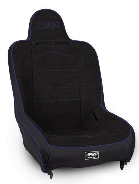 PRP Premier High Back Suspension Seat- Black/Purple Tweed