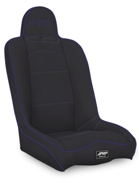 PRP Daily Driver High Back Suspension Seat- Black/Purple Vinyl