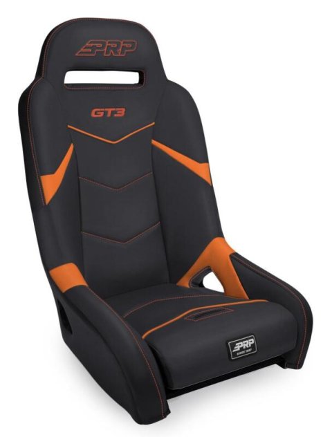 PRP GT3 Suspension Seat - Black/Orange