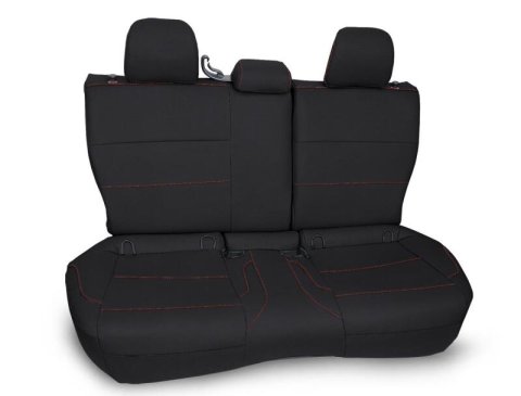 PRP 2013-2017 Subaru Crosstrek Rear Bench Seat Cover - Black w/ Orange Stitch