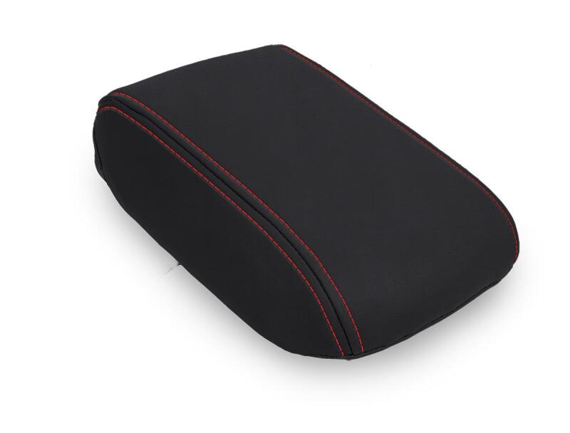 PRP 2013-2017 Subaru Crosstrek Center Console Cover - Black w/ Red Stitch