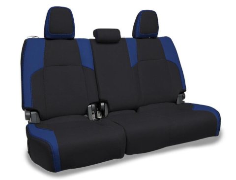 PRP 2024 Toyota Tacoma Rear Bench Covers - Black and Blue