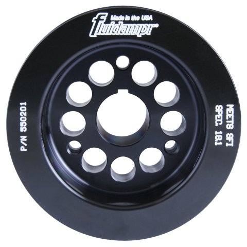 Fluidampr Ford 8BA Flat Head Wide Belt Harmonic Balancer - Ford Flathead V8 w/ Wide Belt Pulley