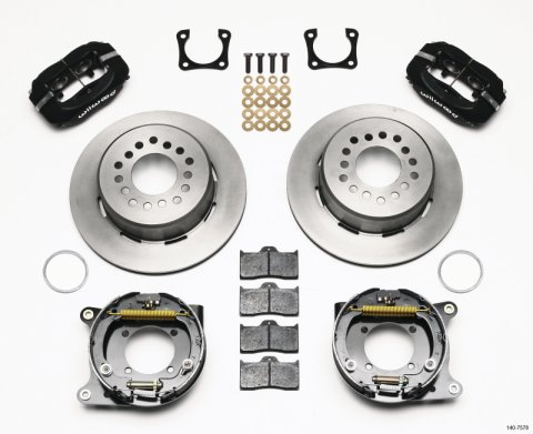 Wilwood Forged Dynalite P/S Park Brake Kit Chevy 12 Bolt-Spec 3.15in Bearing