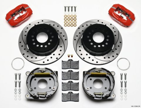 Wilwood Forged Dynalite P/S P-B Kit Drilled-Red AMC 71-74 2.60in Offset
