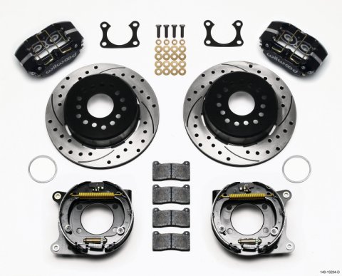 Wilwood Dynapro Dust-Boot P/S Park Brake Kit Drilled Big Ford 2.36in Offset