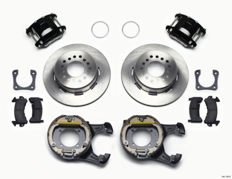 Wilwood D154 P/S Park Brake Kit 12 Bolt 2.81in Offset Staggered Shock