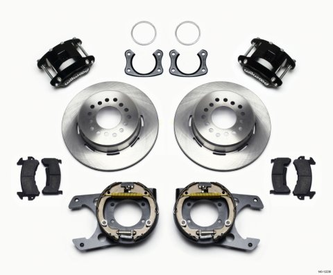 Wilwood D154 P/S Park Brake Kit New Big Ford 2.50in Off Staggered Mount