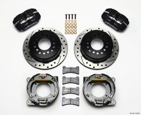 Wilwood Dynapro Low-Profile 11.00in P-Brake Kit Drilled Chevy C-10 2.42 Offset 5-lug