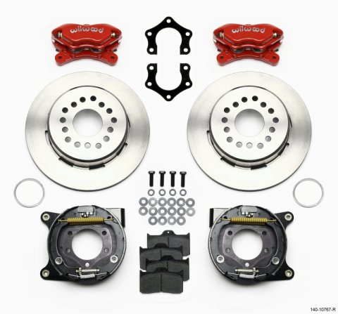 Wilwood Forged Dynalite P/S Park Brake Kit Mopar/Dana 2.50in Off w/Snap Ring Bearing