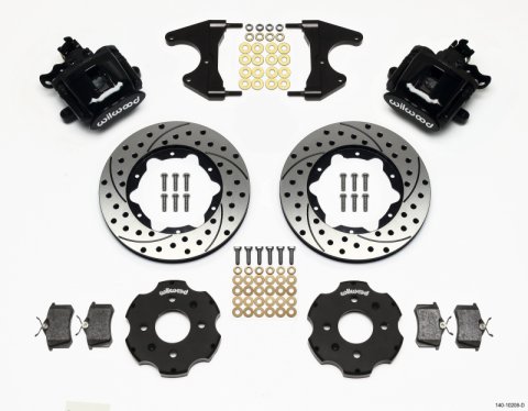 Wilwood Combination Parking Brake Rear Kit 11.00in Drilled Civic / Integra Drum 2.46 Hub Offset