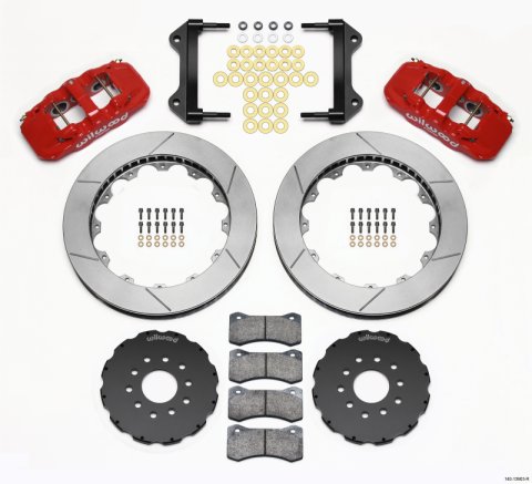 Wilwood AERO6 Front Hat Kit 15.00 Red 97-04 Corvette C5/Z06 05-13 C6