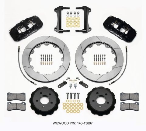 Wilwood AERO6 Front Hat Kit 15.00 15-23 Mustang w/Lines