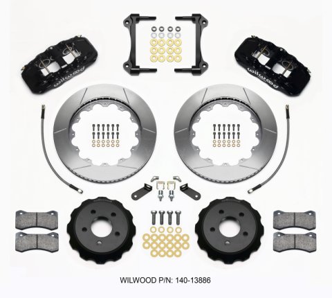 Wilwood AERO6 Front Hat Kit 14.00 15-23 Mustang w/Lines