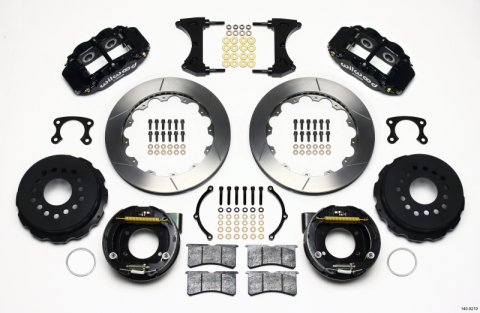 Wilwood Narrow Superlite 4R Rear P-Brk Kit 12.88in Big Ford New Style 2.50in Offset