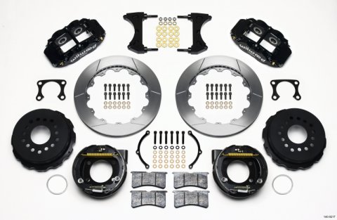 Wilwood Narrow Superlite 4R Rear P-Brk Kit 12.88in Big Ford Old Style 2.36in Offset
