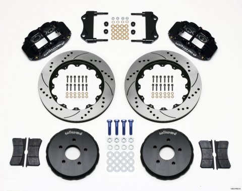 Wilwood Narrow Superlite 6R Front Hat Kit 14.00in Drilled Nissan 350Z/Fiti G35