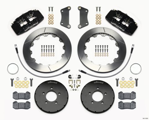 Wilwood Dynapro 6 Front Hat Kit 12.88in 2005-Up Mazda 3 w/ Lines