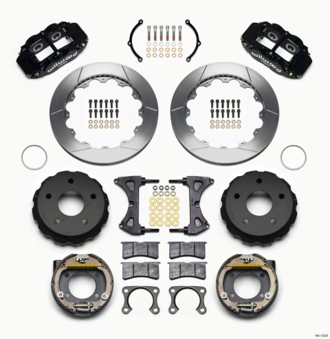 Wilwood Narrow Superlite 4R Rear P-Brk Kit 12.88in Big Ford 2.36in Off Bronco 5 x 5.50