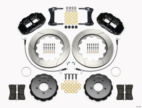 Wilwood Narrow Superlite 6R Front Hat Kit 14.00in 2005-Up Mazda Miata w/ Lines