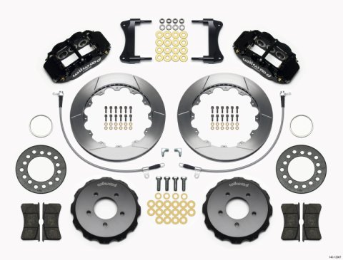 Wilwood Narrow Superlite 6R Front Hat Kit 12.88in 2005-Up Mazda Miata w/ Lines