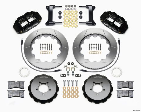 Wilwood Narrow Superlite 6R Front Hat Kit 14.00in 1999-2012 Subaru WRX w/Lines