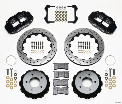 Wilwood Narrow Superlite 4R Rear Kit 12.88in Drilled 84-87 Corvette C4