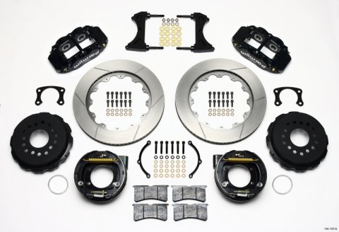 Wilwood Narrow Superlite 4R Rear P-Brk Kit 14.00in New Big Ford 2.50in Offset