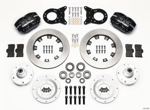 Wilwood Dynapro Dust-Boot Front Kit 12.19in 1965-1969 Mustang Disc & Drum Spindle