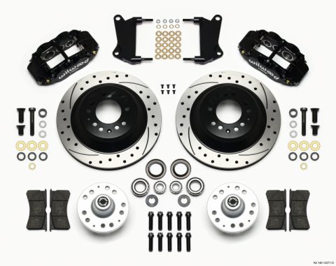 Wilwood Narrow Superlite 6R Front Hub & 1PC Rtr Kit 12.88in Drilled 67-69 Camaro 64-72 Nova Chevelle